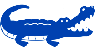 Meer blauwe krokodil